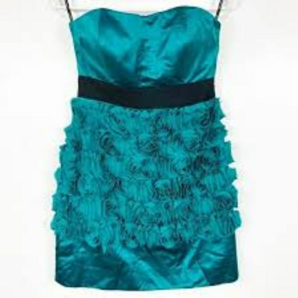 Phoebe Couture rosette cocktail short dress - Picture 1 of 7